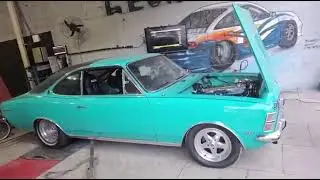 Opala 6 canecos Turbo Dinamometro 673cv e 125kgf saindo de lado do rolo