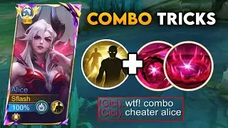 ALICE BEST FLICKER COMBO TRICK + BEST BUILD AND EMBLEM 2025!! (please try)