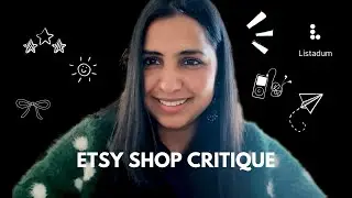 Etsy Shop Critique: Common mistakes ARTISTS are making & how to fix them