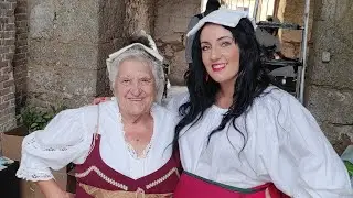 Stornelli Ciociari Arpino ,organetto ciociaro,musica popolare: Ciccarelli Martina e Romanina live