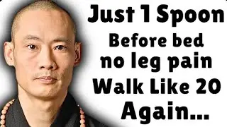 Just 1 Spoon Before Bed to Restore Leg Strength and Feel 20 again | Night Routine for Seniors