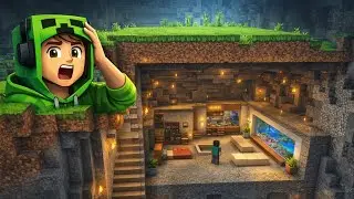 Minecraft Underground House 😱 | Creative Mode Hindi #shorts