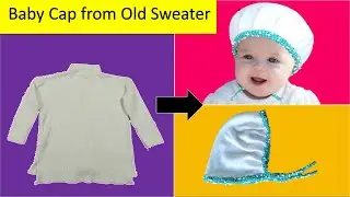 Baby cap making at Home | Baby cap cutting and stitching