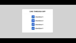 #20 Checkbox Line-Through App  with React Hooks and Tailwindcss- React Micro Projects  for Beginners