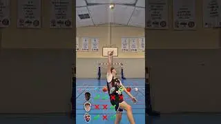 Funny multi-ball shot 😂 🏀 #wazcoach #basketball #multiball