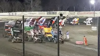 ASCS Sprint Car A-Feature part 3 of 3 Creek County Speedway 11/15/2025 Fuzzy's Fall Fling 