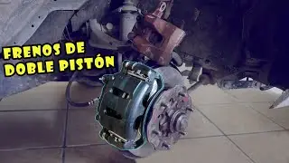 Mejorando los frenos a doble pistón, discos y balatas más grandes en nissan d21 2.4