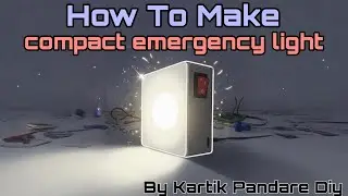 HOW TO MAKE COMPACT EMERGENCY LIGHT #experiment #diy #projects #electronic 