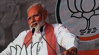 PM Narendra Modi at Kharghar, Navi Mumbai during election Campaign 2019