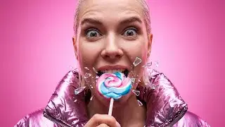 Intense Neon ASMR: The Pink Jacket & Glowing Lollipop 🍭✨
