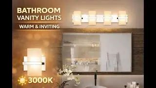 4-Light LED Bathroom Wall Sconce | Adjustable CCT & Modern Design - Knwjmv