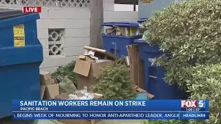 Sanitation Workers Strike Has Trash Cans Overflowing In San Diego