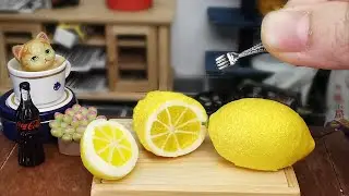 Mini Cooking Delight: Lemon Cake in a Tiny Kitchen | Real Mini Food