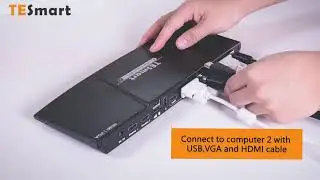 How to Setup Your HKV0402A10 Dual Monitor KVM Switch