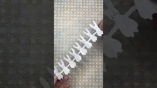 🐰 Easy Paper Bunny Chain Craft | Fun Spring & Easter Activity for Kids! #papercraft #kidsactivities
