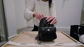 Chanel 24A mini multiway backpack unboxing