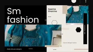 designer blouse with sm fashion by seema sharma
