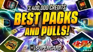 The BEST PACK OPENINGS + PULLS of WWE SuperCard! 3.4 MILLION Credits & REACTIONS! 2025
