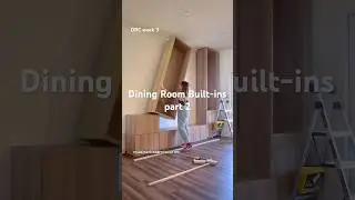 Dining Room Builtins part 2: building the frame #diy #diningroomdesign #builtins #ikeabesta