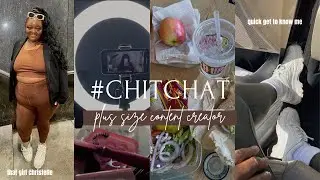 CHITCHAT: plus size content creator, entrepreneur, & ugc journey | pcos | makeup | get to know me ♡