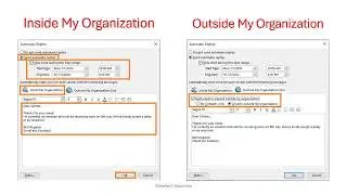 Set-up auto-reply | out of office | auto replies | outlook | office 365