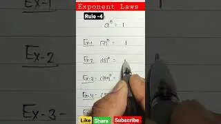 Exponent #Rule 4 #shorts