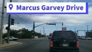 Driving on Marcus Garvey Drive | Jamaica