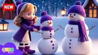 Snowy Day Magic ❄️ | Winter Nursery Song for Kids | Animated Story & Music | QURO Kids