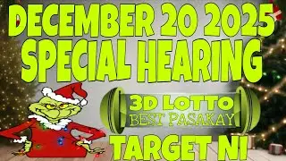 SWERTRES HEARING TODAY DECEMBER 20 2025 | SATURDAY BEST HOT COMBINATIONS