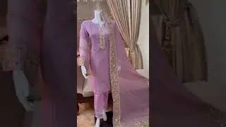 Beautiful purple suit / pearl work heavy embroidered dress / party wedding dress #shortsviral