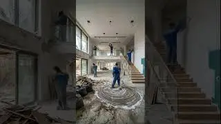 Transformation of an abandoned room to modern room - Before and After interior design video