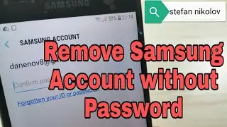 Samsung J3 2017 SM-J330FN, Remove Samsung account, Without Password!!!