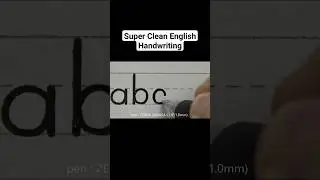 Super Clean English Handwriting