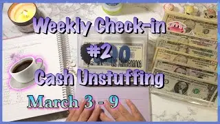 Weekly Expense Check| Cash Unstuffing Week 2 | Paying My Credit Card! March 2023| #cashstuffing