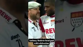 Anthony Modeste wild celebration.