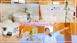 BATHROOM ORGANIZING |  *Satisfying | Angiebuean
