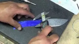 How to make a knife Part 3. Drilling the holes for pins