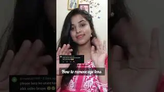 How to remove eye lens 👀 easily 👍 #glowwithkhushi #trending #eyelenses #hack #tricks #makeuphacks