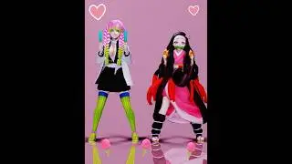 MMD - Kemitsu No Yaiba - Melt Ice Cream MOTION DL -Nezuko , Mitsuri