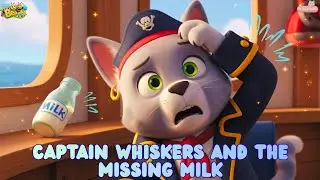 Captain Whiskers and the Missing Milk | Pirate Cat Adventure Story for Kids 🐱⚓✨ | Bee Kids TV