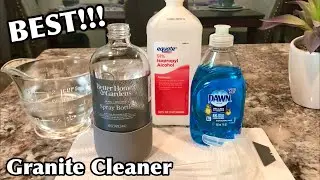 HOW TO CLEAN GRANITE COUNTERTOPS | EASY DIY GRANITE CLEANER