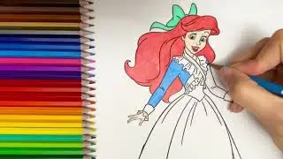 Disney princess coloring book compilation Ariel