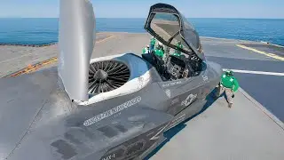Launching US Navy&rsquo;s Most Feared Stealth Fighter Jet from US Carrier