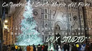 Christmas Lights in Florence  Beautiful & Spectacular.2023