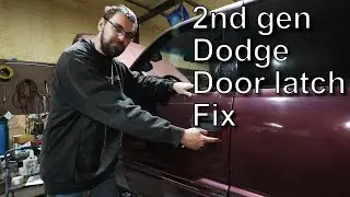 2nd gen Dodge Ram door latch reinforcement installation