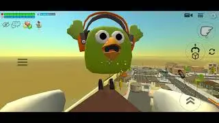 Parkour Q eu fiz no Chicken Gun 1 