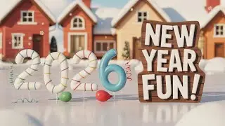 Happy New Year 2026 🎆🎉 | Fun Kids Song & Celebration Animation