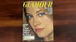 Glamour December 1971 Cybill Shepherd, Beverly Johnson | ASMR Magazine Flip Through