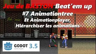Tuto Godot : jeu de baston beat'em up #7 Animationtree et AnimationPlayer
