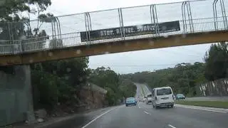 Sydney driving 2 a trip to wollongong ( vidio 1 )